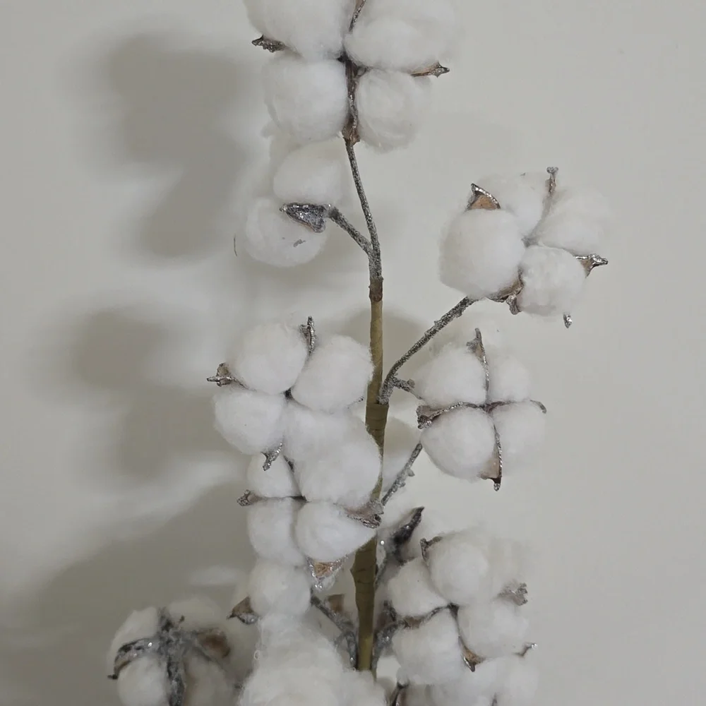 Rustic Cotton Tree with Burlap Base